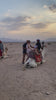 Tourist getting on a camel, Egypt