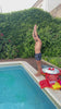 Man diving into a pool in slow motion – Mobile-Shot Stock Video, Portrait (HD, 9:16)