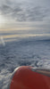 View over clouds from a plane