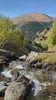 Fast running stream in a valley