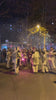 Correfoc festival in Barcelona. People dancing with fire – Mobile-Shot Stock Video, Portrait (HD, 9:16)